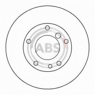 Тормозной диск (передний) A.B.S. 15867 (фото 1)