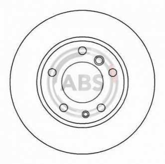 Гальмівний диск (передній) A.B.S. 15870 (фото 1)