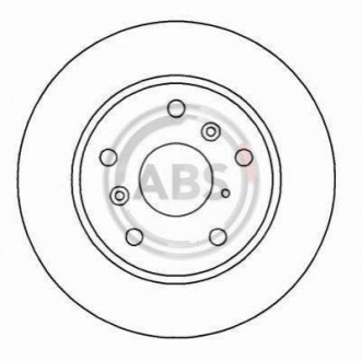 Тормозной диск (передний) A.B.S. 15950 (фото 1)
