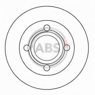 Гальмівний диск (задній) A.B.S. 16068 (фото 1)