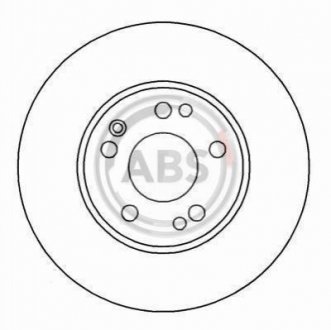 Гальмівний диск (передній) A.B.S. 16107 (фото 1)