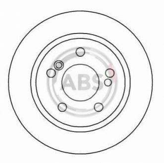 Гальмівний диск (задній) A.B.S. 16108 (фото 1)