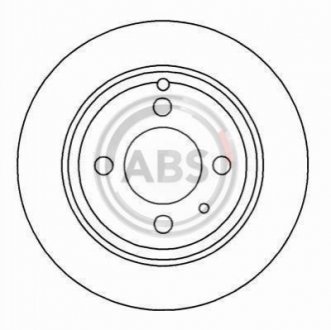Гальмівний диск A.B.S. 16221 (фото 1)