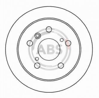 Гальмівний диск (задній) A.B.S. 16229 (фото 1)