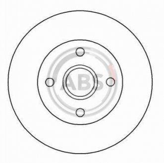 Гальмівний диск (задній) A.B.S. 16286 (фото 1)
