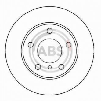 Тормозной диск (передний) A.B.S. 16567 (фото 1)