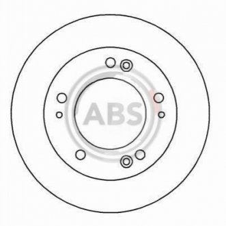 Тормозной диск (передний) A.B.S. 16604 (фото 1)