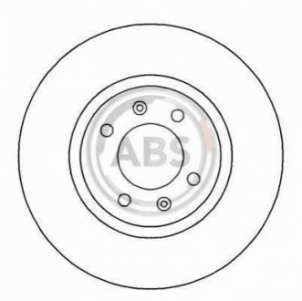 Тормозной диск (передний) A.B.S. 16649 (фото 1)