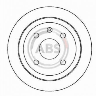 Гальмівний диск (задній) A.B.S. 16928 (фото 1)