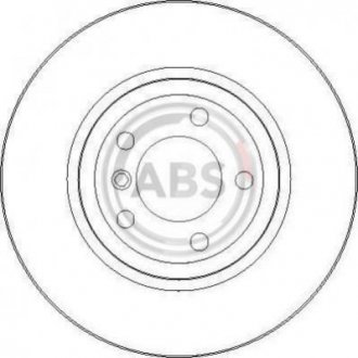Тормозной диск (передний) A.B.S. 17025 (фото 1)