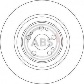 Тормозной диск (передний) A.B.S. 17037 (фото 1)