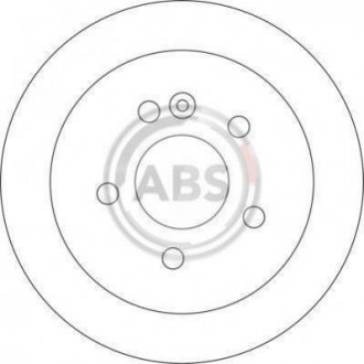 Гальмівний диск (задній) A.B.S. 17108 (фото 1)