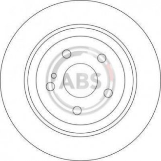Гальмівний диск (задній) A.B.S. 17112 (фото 1)