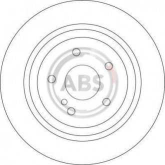 Тормозной диск (задний) A.B.S. 17113 (фото 1)