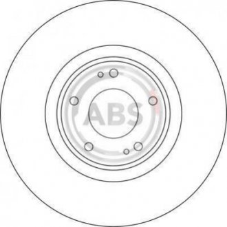 Гальмівний диск (передній) A.B.S. 17127 (фото 1)