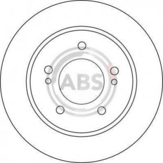 Гальмівний диск (задній) A.B.S. 17139 (фото 1)