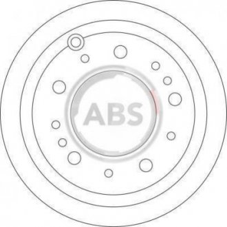 Гальмівний диск (задній) A.B.S. 17174 (фото 1)