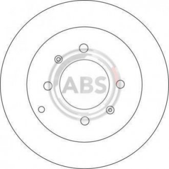 Гальмівний диск (задній) A.B.S. 17207 (фото 1)