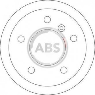 Гальмівний диск (задній) A.B.S. 17347 (фото 1)