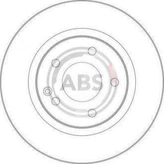 Гальмівний диск (передній) A.B.S. 17365 (фото 1)
