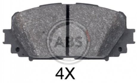 Дисковые тормозные колодки (передние) A.B.S. 35015 (фото 1)