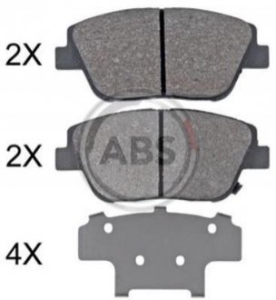 Дисковые тормозные колодки A.B.S. 35033 (фото 1)