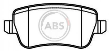 Дисковые тормозные колодки (задние) A.B.S. 37496 (фото 1)