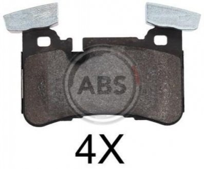 Дисковые тормозные колодки (задние) A.B.S. 37812 (фото 1)