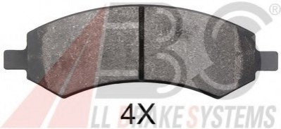 Гальмівні колодки, дискове гальмо (набір) A.B.S. 37861 (фото 1)