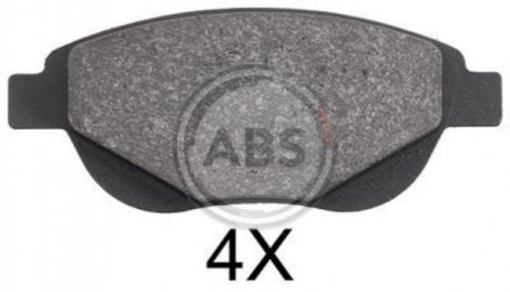 Дисковые тормозные колодки (передние) A.B.S. 37885 (фото 1)