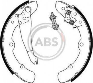 Барабанные тормозные колодки A.B.S. 8773 (фото 1)