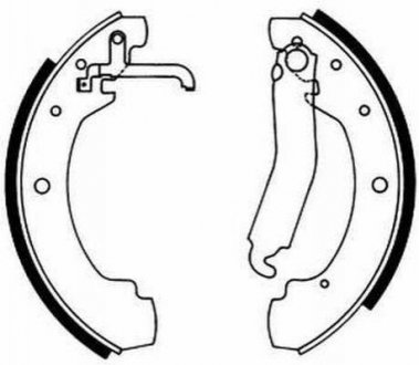 Барабанные тормозные колодки C0W022ABE