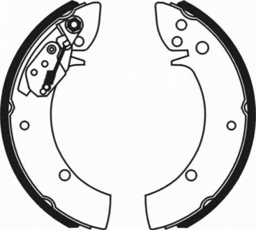 Барабанные тормозные колодки (задние) C00015ABE