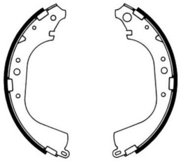 Барабанні гальмівні колодки C02039ABE