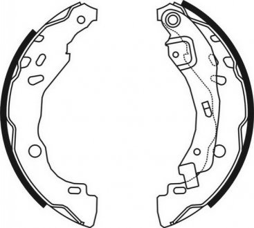 Дисковые тормозные колодки (задние) ABE C0R023ABE (фото 1)