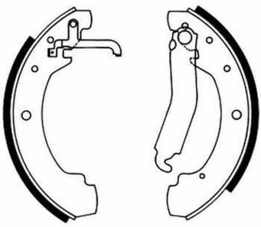 Барабанные тормозные колодки C0W022ABE