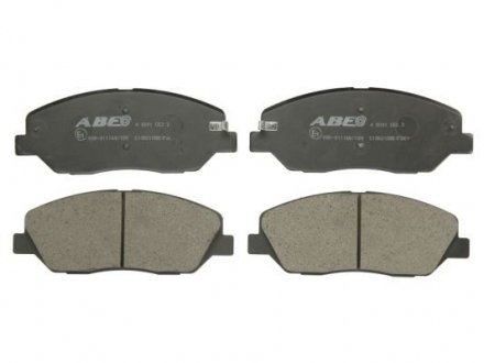 Дисковые тормозные колодки (передние) ABE C10521ABE (фото 1)