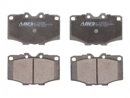 Дисковые тормозные колодки (передние) ABE C12036ABE (фото 1)
