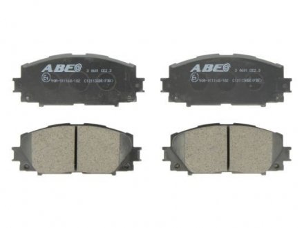 Дисковые тормозные колодки (передние) ABE C12113ABE (фото 1)