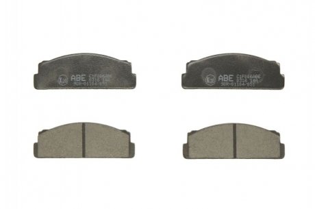 Дисковые тормозные колодки (передние) ABE C1F006ABE (фото 1)