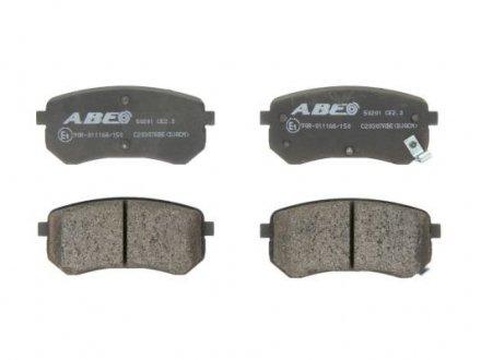 Дисковые тормозные колодки (задние) ABE C20307ABE (фото 1)