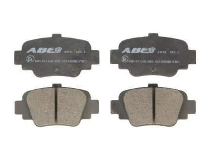 Дисковые тормозные колодки (задние) ABE C21035ABE (фото 1)