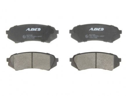 Дисковые тормозные колодки (задние) ABE C22017ABE (фото 1)