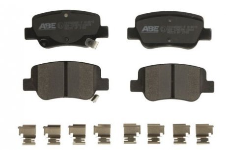 Дисковые тормозные колодки (задние) ABE C22040ABE (фото 1)