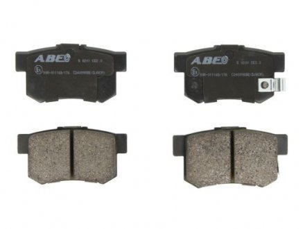 Дисковые тормозные колодки (задние) ABE C24009ABE (фото 1)
