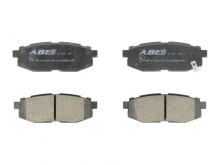 Дисковые тормозные колодки (задние) ABE C27004ABE (фото 1)