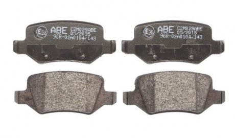 Дисковые тормозные колодки (задние) ABE C2M029ABE (фото 1)