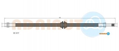 ADRIAUTO BMW Шланг торм. пер. E46 01- 05.1217