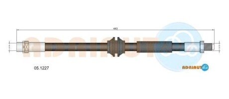 ADRIAUTO BMW Шланг торм. зад. MINI Cooper, Cooper S, One  06- 05.1227