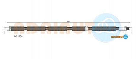 ADRIAUTO BMW Шланг тормозн.передн.E70 X5,F15 X5,E71 X6,F16 X6 07- 05.1234